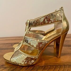 Michael Kors Gold Sequin Heels